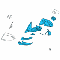 OEM 2019 BMW Z4 HEATED OUTSIDE MIRROR, MEMOR Diagram - 51-16-8-737-443