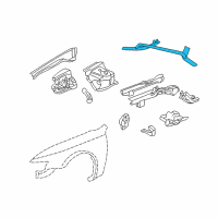 OEM Acura TL Bar, Front Strut Diagram - 74180-S0K-A00