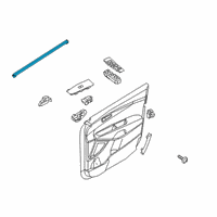 OEM 2020 Kia Sorento WEATHERSTRIP-Front Door Belt Inside Diagram - 82231C5000