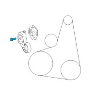 OEM Toyota Camry Belt Tensioner Bolt Diagram - 90105-A0395