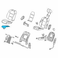 OEM 2008 Acura MDX Heater, Left Front Seat Cushion Diagram - 81534-STX-A01