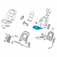 OEM 2008 Acura MDX Pad, Left Front Seat Cushion Diagram - 81537-STX-A61