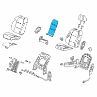 OEM 2007 Acura MDX Heater, Left Front Seat-Back Diagram - 81524-STX-A01