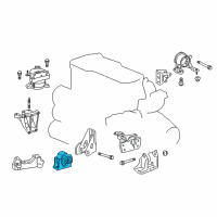 OEM 2012 Scion tC Front Mount Diagram - 12361-36050