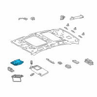 OEM Lexus LS500h Lamp Assy, Map Diagram - 81260-50M80-A1