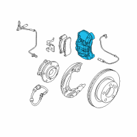 OEM BMW 135i Disc Brake Caliper Diagram - 34-10-6-786-059