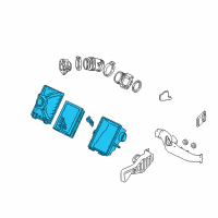 OEM Ford Taurus Air Cleaner Assembly Diagram - 5F1Z-9600-BA