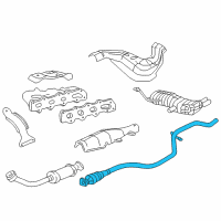 OEM 1999 Oldsmobile Alero Exhaust Pipe Diagram - 22609731