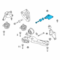 OEM 2014 BMW 640i xDrive Gran Coupe Gearbox Supporting Bracket Diagram - 22-32-6-850-715