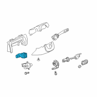 OEM Pontiac G8 Switch, Windshield Wiper & Windshield Washer Diagram - 92204389