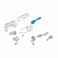 OEM Pontiac G8 Switch, Turn Signal & Headlamp Dimmer & Cruise Control Diagram - 92204391