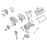 OEM 2020 Nissan Pathfinder Bolt-Pulley, Crankshaft Diagram - 12309-6KA0A