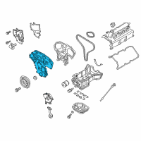 OEM 2018 Nissan Pathfinder Cover Assy-Front Diagram - 13500-6TA0A