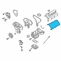 OEM 2019 Nissan Pathfinder Rocker Cover Gasket Diagram - 13270-9PM0B