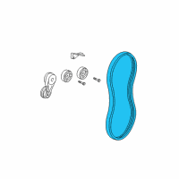 OEM 2005 Pontiac Grand Am Serpentine Belt Diagram - 12578869