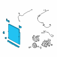 OEM 2016 Toyota Tacoma Condenser Diagram - 88450-04012