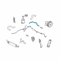 OEM 2010 Honda Ridgeline Hose, Power Steering Return Diagram - 53734-SJC-A01