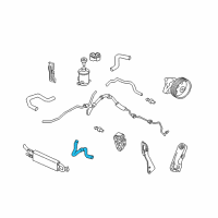 OEM Honda Ridgeline Hose, Oil Cooler Diagram - 53732-SJP-A01