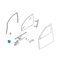 OEM 2010 Pontiac G3 Window Motor Diagram - 96870317