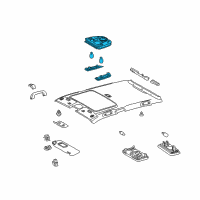 OEM 2013 Toyota Prius Plug-In Map Lamp Assembly Diagram - 81260-47120-B0