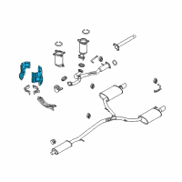 OEM 2010 Lincoln MKS Heat Shield Diagram - 7T4Z-5E258-A