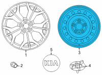 OEM 2022 Kia Soul Wheel Assembly-Temporary Diagram - 52910A4910
