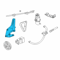 OEM 1998 Dodge Intrepid Bracket-Power Steering Pump Diagram - 4663778