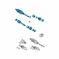 OEM Scion Axle Assembly Diagram - 43410-44042