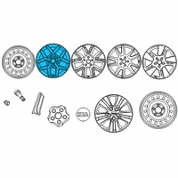 OEM 2021 Kia Soul Wheel Assembly-Aluminium Diagram - 52910K0100