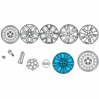 OEM 2021 Kia Soul Wheel Hub Cap Assembly Diagram - 52970K0000