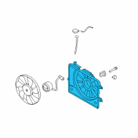 OEM 2012 Kia Rio SHROUD-Radiator Diagram - 253501W050