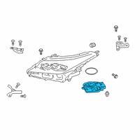 OEM 2018 Lexus RX350 Computer Sub-Assembly, HEADLAMP Diagram - 81016-48C80