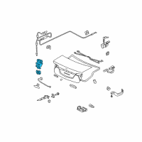 OEM 2010 Honda Civic Lock, Trunk (Handle+Power+Switch) Diagram - 74851-SNA-A22