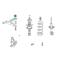 OEM 2000 Honda Odyssey Bush, Front Arm (Lower) Diagram - 51393-S0X-A02