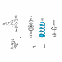 OEM Honda Odyssey Spring Front Diagram - 51401-S0X-306