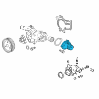 OEM 2015 Chevrolet Volt Front Cover Diagram - 55581013