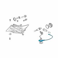 OEM 2007 Acura MDX Cable Assembly, Antitheft Diagram - 33108-STX-A00