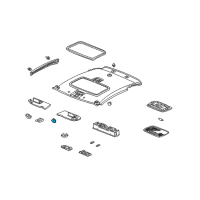 OEM 2006 Acura RSX Holder, Sunvisor (Titanium) Diagram - 88217-S04-003ZM