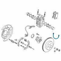 OEM 2017 Infiniti Q70L Hose Assembly-Brake, Rear LH Diagram - 46211-1MM2A