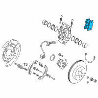 OEM 2016 Nissan 370Z Disc Brake Pads Kit Diagram - D4060-JL00J