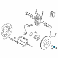 OEM 2013 Nissan 370Z Nut-Lock, Front Wheel Bearing Diagram - 40262-1CA0A