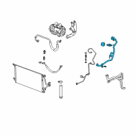 OEM 2007 Saturn Relay Evaporator Hose Diagram - 15891665