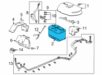 OEM 2022 Acura TLX Battery Assembly, Ln4 Diagram - 31500-TGV-AGM100M