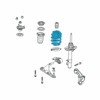 OEM Honda Pilot Spring, Right Front Diagram - 51401-TG8-A01