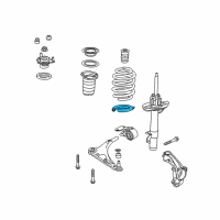 OEM 2015 Acura MDX Rubber, Right Front Diagram - 51684-TZ5-A01