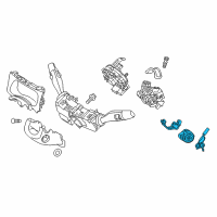 OEM 2017 Hyundai Tucson Lock Key & Cylinder Set Diagram - 81905-D3080