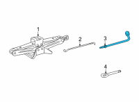 OEM 2022 Toyota Sienna Wrench Diagram - 09150-08010