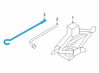 OEM 2020 Nissan NV200 Rod-Jack Handle Diagram - 99552-1HK0A