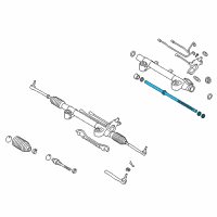 OEM 2013 Infiniti EX37 Power Steering Rack Assembly Diagram - 49271-1BA0A