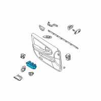 OEM 2002 Nissan Maxima Switch Assy-Power Window, Main Diagram - 25401-5Y700